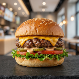 Köfte Cheeseburger (Meatball Cheeseburger) görseli