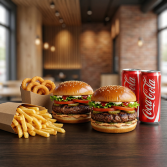 2'Li Canburger Menü -Double Canburger Combo görseli