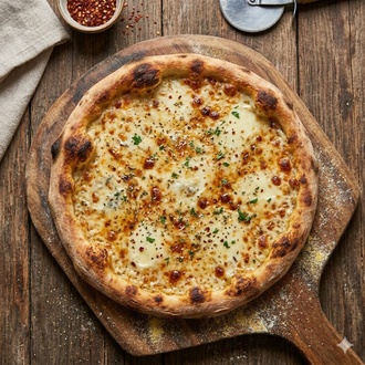 Üç Peynirli Pizza Orta Boy görseli