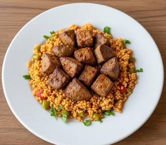 Patatesli Arnavutciğeri,bulgur Pilavı görseli