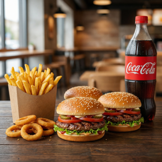 3'Lü Canburger Menü -Triple Canburger Menu görseli