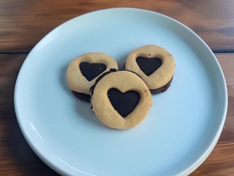 Ortası Kalp Çikolatalı Kurabiye (250 G) görseli