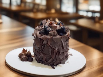 Kestaneli & Çikolatalı Yaş Pasta (4 Kişilik) görseli