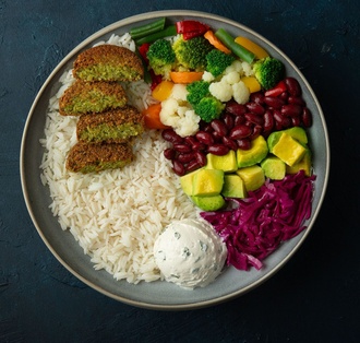 Fried Falafel / Kızarmış Falafel Bowl görseli
