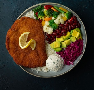 Chicken Schnitzel / Tavuk Schnitzel Bowl görseli