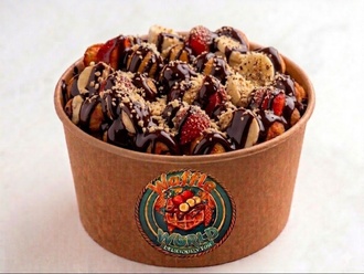 Bitter Çikolatalı Waffle Bowl görseli