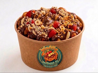 Waffle World Klasik Bowl Ekonomik (350 -400 Gr) + İçecek Hediye görseli