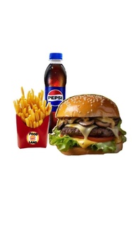 Mantarlı Et Burger Menü görseli