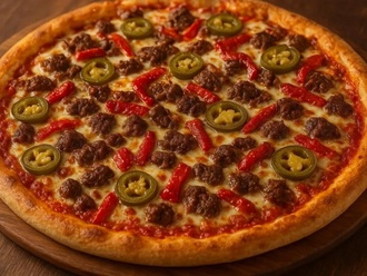 Kavurmalı Pizza (Orta Boy) görseli