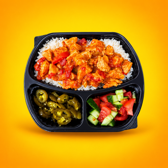 Acı Soslu Tavuk Pilav (Orta) görseli
