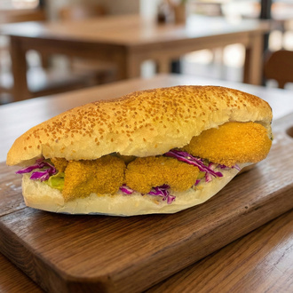 Ekmek Arası Çıtır Tavuk görseli