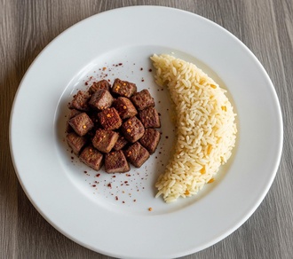 Patatesli Arnavutciğeri .Pirinç Pilavı görseli