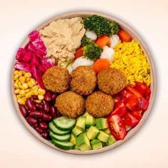 Humuslu Falafelli Bowl görseli