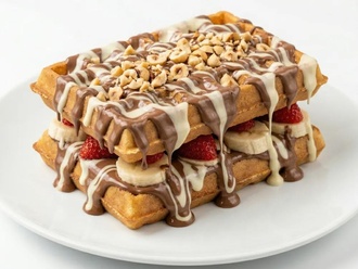 Nutella Waffle (Double) görseli