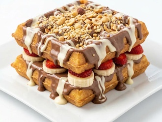 Sütlü Beyaz Waffle (Double) görseli