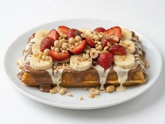 Sütlü Beyaz Waffle görseli