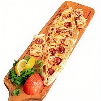 Tereyağlı Kaşarlı Sucuklu Pide (1 Metre) görseli