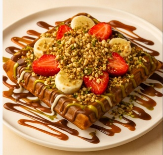Çok Tatlı Gold Waffle görseli