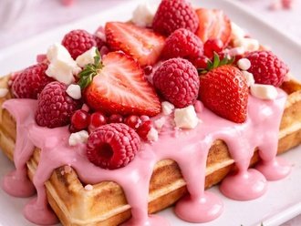 Çok Tatlı Pink Waffle görseli
