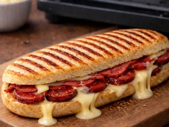 Pastırma Sucuk Kaşarlı Tost görseli