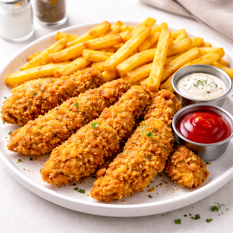 Çıtır Tavuk Parçaları+patates Kızartması görseli