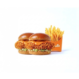 2'Li Acılı Zinger Burger Menü görseli