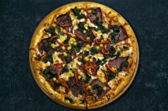 36. Spinaci Pastırmalı Pizza (Büyük) görseli