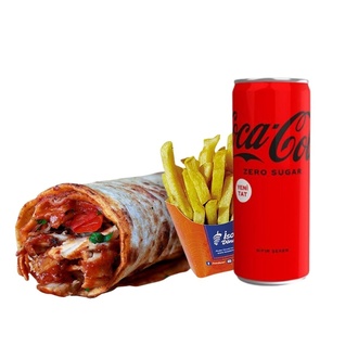 Coca-cola'lı Patatesli Mega Hatay Tavuk Dürüm Menü görseli