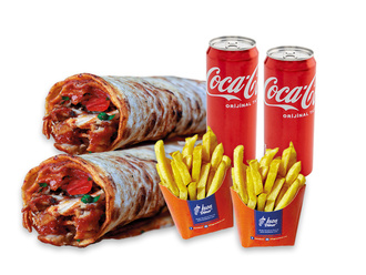 2'Li Etibol Tavuk Döner Dürüm Menü görseli