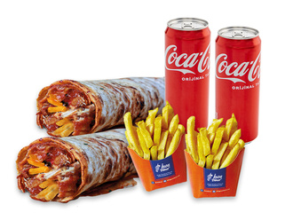 2'Li Ekonomik Tavuk Döner Dürüm Menü görseli