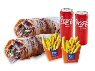 2'Li Ekonomik Et Döner Dürüm Menü görseli