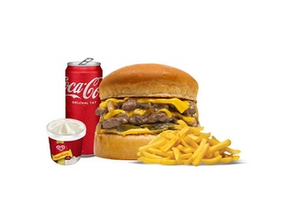 Algida Menüsü (Double Smash Steak Burger Menü) görseli