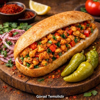 Tavuk Tantuni Sandviç Menü (150 Gr.) görseli