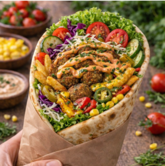Berlin Hamza Gemüse Falafel Dürüm görseli