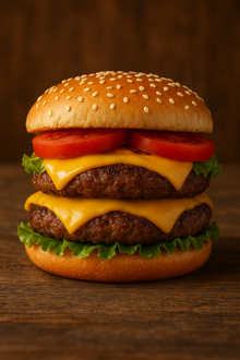 Double Cheese Burger 200Gr görseli