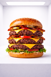 Trio Burger  Menü (300 Gr.) görseli