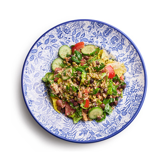 Siyah Nohutlu, Maş Fasulyeli, Kinoalı Yaz Salatası görseli