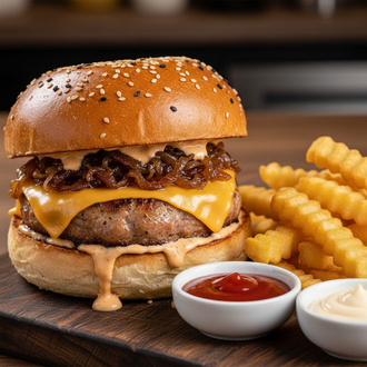 Cheese Tavuk Burger görseli