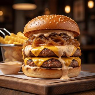 Double Tavuk Burger görseli