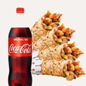 Aile Menüsü ( 4 Dürüm + 1 Lt Cola ) görseli