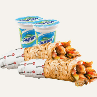 2'Li Dürüm + 2 Adet Ayran görseli