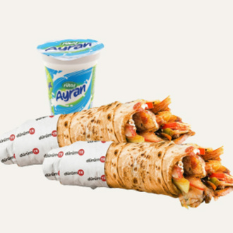 Tıka Basa Menü ( 2 Dürüm + 1 Ayran ) görseli