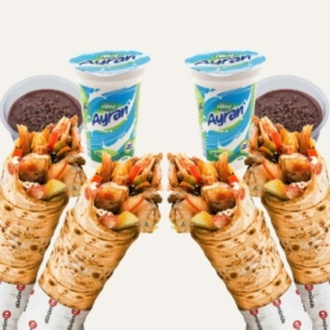 Adam Gibi Menü ( 4 Dürüm + 2 Tombul Ayran + 2 Tatlı ) görseli
