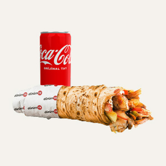 Soslu Tavuk Dürüm + Cola görseli