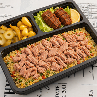 Ton Balıklı Sebzeli Bulgur Pilavı görseli