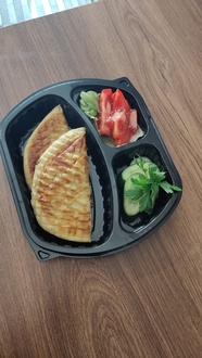 Bazlama Kaşarlı Kavurmalı Tost görseli