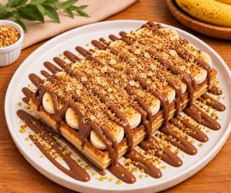 Muz Şöleni Waffle görseli
