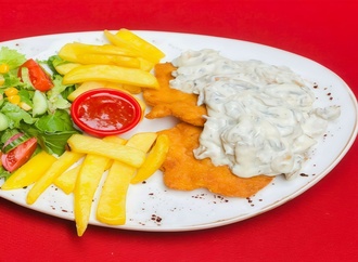Mantar Soslu Şnitzel görseli