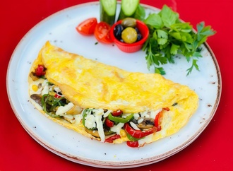 Sebzeli Omlet görseli