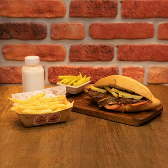 Odun Ateşinde Sandviç Et Döner Menü (70Gr.) görseli